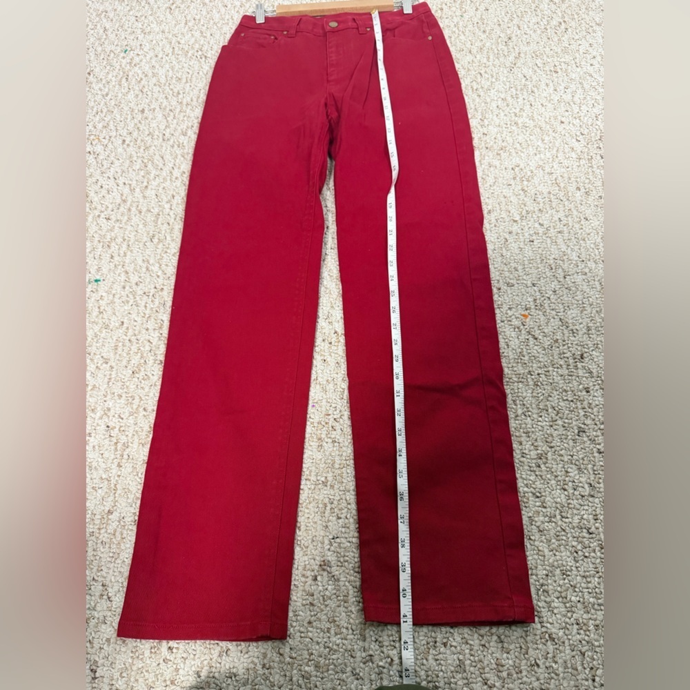 Ralph Lauren Vibrant Red Jeans size 6 - Picture 5 of 7
